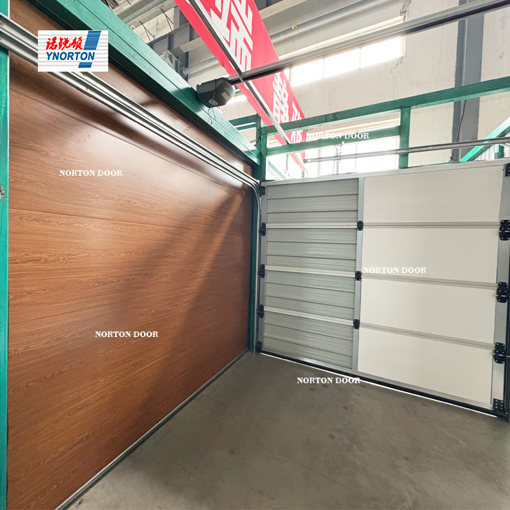 Pintu garaj keratan aluminium