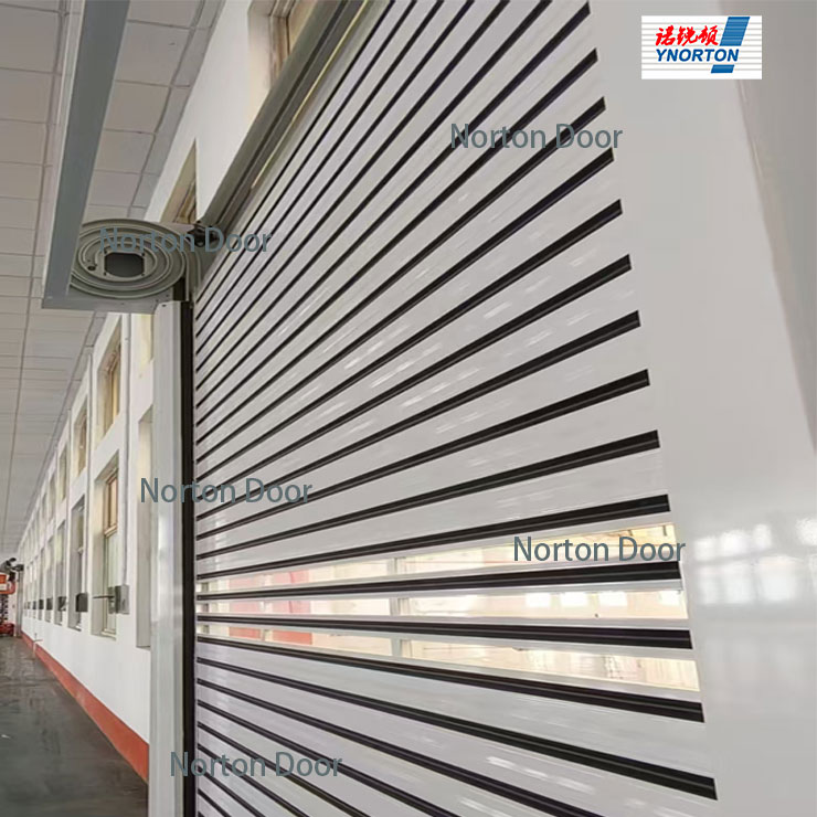 Pintu roller berkelajuan tinggi lingkaran aluminium