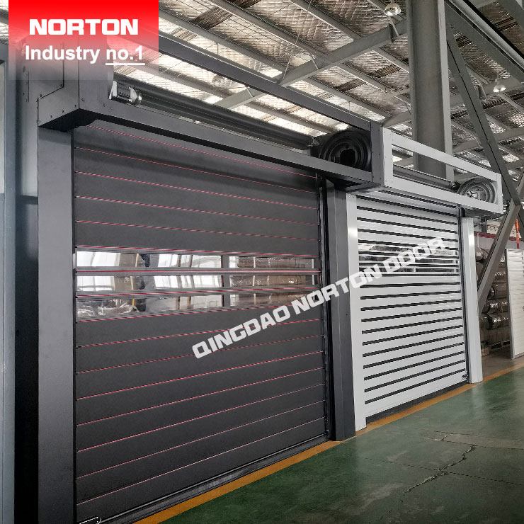 Pintu pengatup rolling rolling lingkaran aluminium