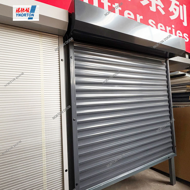 Aluminium Double-Layer Anti-Theft Electric Aluminium Roll Up untuk Windows